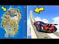 تحدي القفزة المستحيلة على طول خريطة سان أندرياس في جي تي أي 5 | GTA V The Impossible Jump