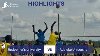 Redeemer’s university vs Adeleke University Game Highlights| Which is the better team?