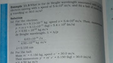 what is the de broglie wavelength associated with a)