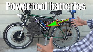 The Pros and Cons of using power tool batteries (Kobalt 24V) for an electric bike