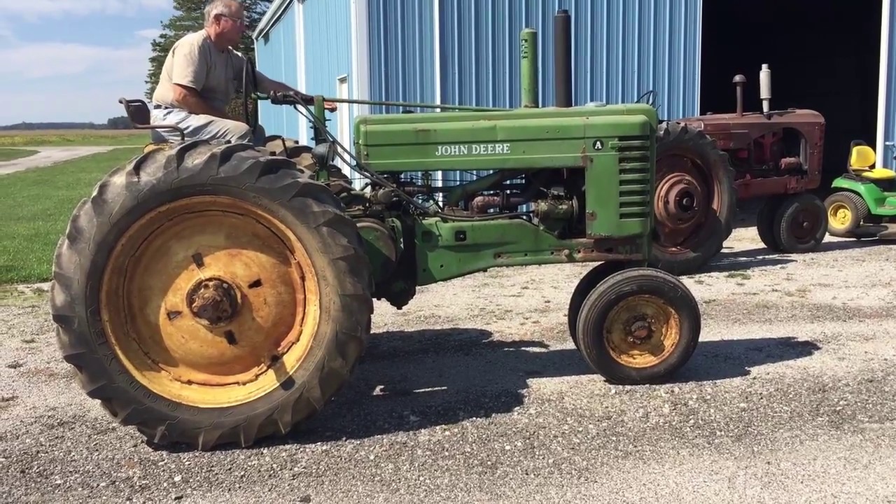 1948 John Deere A Antique Tractor For Sale - YouTube