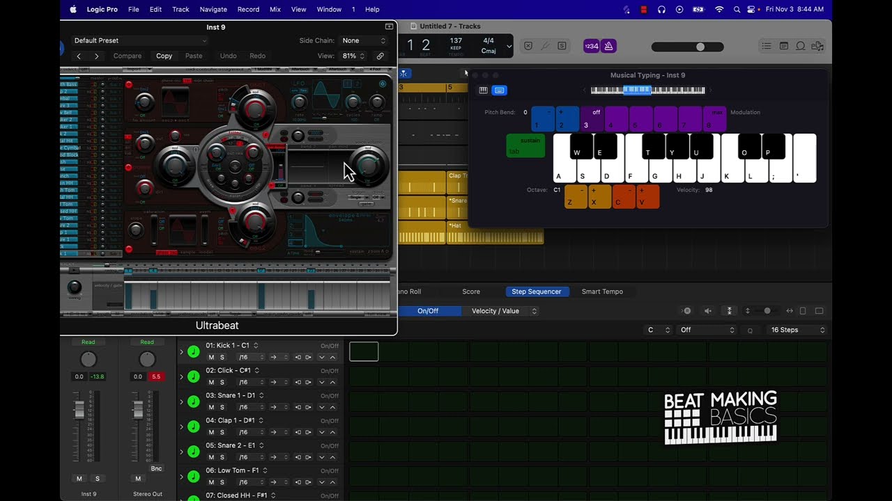 beat×ISSI PROPAGATE BLX1.5 Silent Cook Up - How To Make A Beat With The Step Sequencer (Part