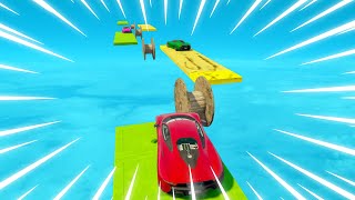 GTA 5: Nearly Perfect Car Parkour Challenge - Can You Beat It? // GTA 5 Online