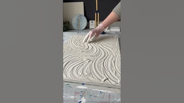 how to create texture using Modeling paste and your fingers #texturedart #mixedmediaart