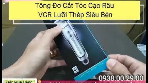 Tông Đơ Cắt Tóc Cạo Râu Chính Hãng VGR V-071 Lưỡi Thép Siêu Bén 2 Tốc Độ.