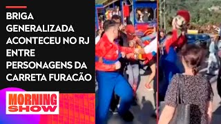 Briga entre Fofão Vermelho e Máscara provocou pânico na Praça