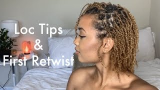 How to Make Hair Loc Faster | First Retwist on Two Strand Twists