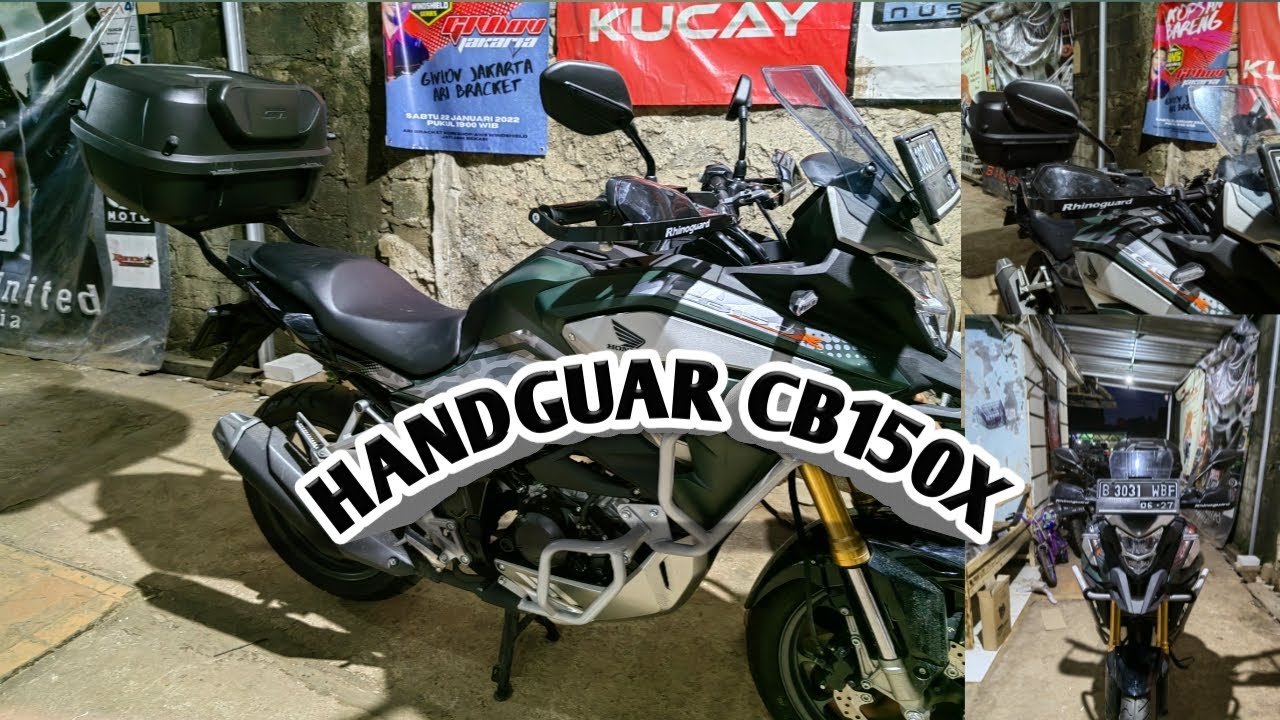 Pemasangan handguard dan cover di motor Cb150x