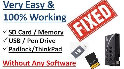 how to fix and open corrupted flash usb drive, sd card or padlock without formatting