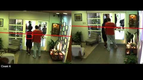 Real Time People Counting using Wide-Baseline Stereo and GPGPU