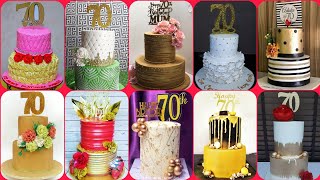 70th Birthday Cake Design Ideas/Birthday Cake Design/Cake Decorating/Two Tier Cake/Cake Design Ideas