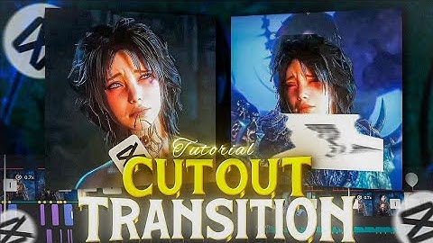 Trending Cutout Transition Tutorial on Capcut |Capcut Tutorial