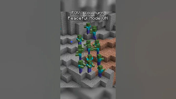 POV : You turn peaceful mode ON in Minecraft 😂 #minecraft #shorts #funny #fyp #foryou #viral #memes