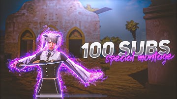 100 SUBSCRIBER SPECIAL♥️| 40 FPS|PUBG MOBILE MONTAGE