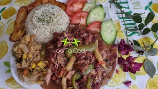 HOW TO COOK JAMAICAN🇯🇲 STYLE AUTHENTIC STEW🍲PEAS \& RICE🌾🍚STEP🪜BY STEP🪜