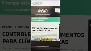 Black Friday das planilhas