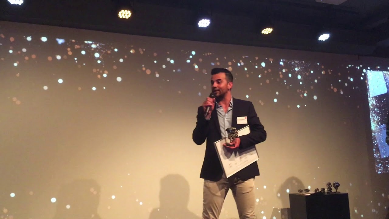 Computer Futures' Allan speecht na winnen Recruitment Award 2018