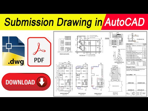 Download Submission Drawing | Autocad Submission Drawing Dwg File Download | Blueprint Download 2023 mới nhất