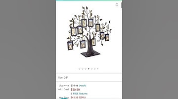 60 % off Klikel Family Tree Picture Frame Display with 10 Hanging Picture Photo Frames