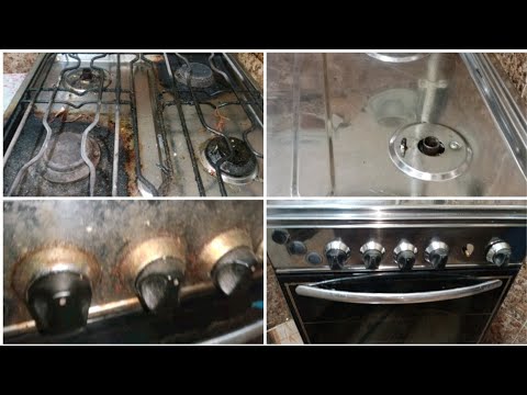تنظيف البوتاجاز بمكون من مطبخك هينسف حروق البوتاجاز بكل سهوله حتي لو ليها سنين تجهيزات العيد