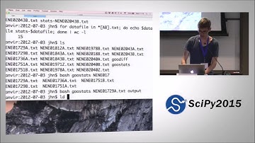 Jens Nielsen - Bash - Software Carpentry - SciPy 2015 - 6 of 8