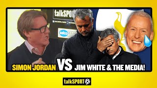 SIMON JORDAN VS JIM WHITE \& THE MEDIA! Simon Jordan accuses the media of an agenda against Mourinho!