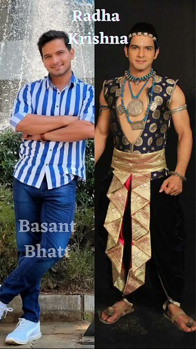 Radha Krishna Serial Real and Reel Characters😎🔥🙏 #shorts #serial