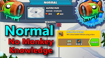 Bloonarius Normal Tutorial || No Hero & No Monkey Knowledge || Alpine Run