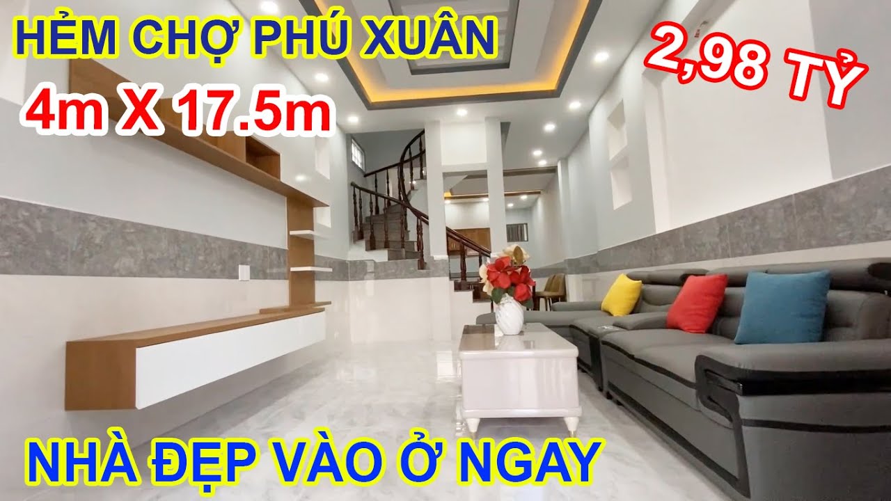 Nhà Đẹp 4x17m5 Đường Huỳnh Tấn Phát Hẻm Chợ Phú Xuân - Bất Động Sản Nhà Bè