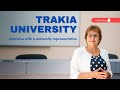 Study at Trakia University | Interview with a university representative