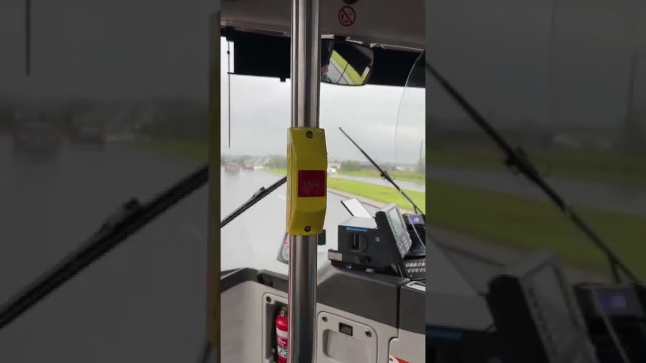 Pressing the stop button on Busways 1198 