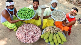 Echor Chingir Recipe | Bengali Traditional Prawn Jackfruit curry recipe by villfood Kitchen