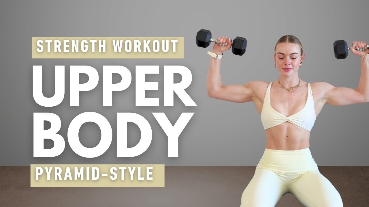 50 Min Upper Body and Abs Strength Workout | Pyramid Dumbbell Supersets | Shred It - Day 21