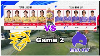 Onic vs Echo Game 2 - MPL PH Filipino Season 13 Week 4 #onic #echo #mobilelegends