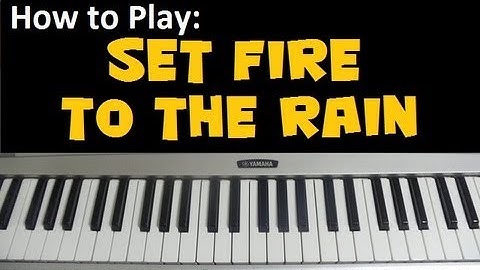 How to Play "Set Fire to the Rain" by Adele - Piano Tutorial & Lesson (HD)
