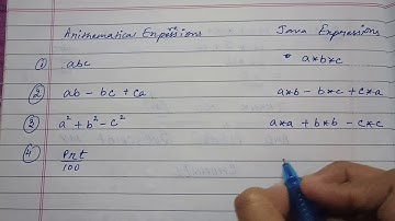 Conversion from Arithmetical Expression to Java Expression.