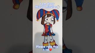 [🎪✨Draw Pomni from amazing digital circus!]🖼️✏️Rate this please🙏I know it’s bad and Cringe🫤#draw