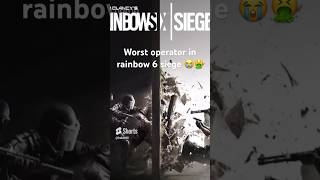 Worst operator in rainbow 6 siege rainbowsixsiege gaming playstation shorts fyp funny
