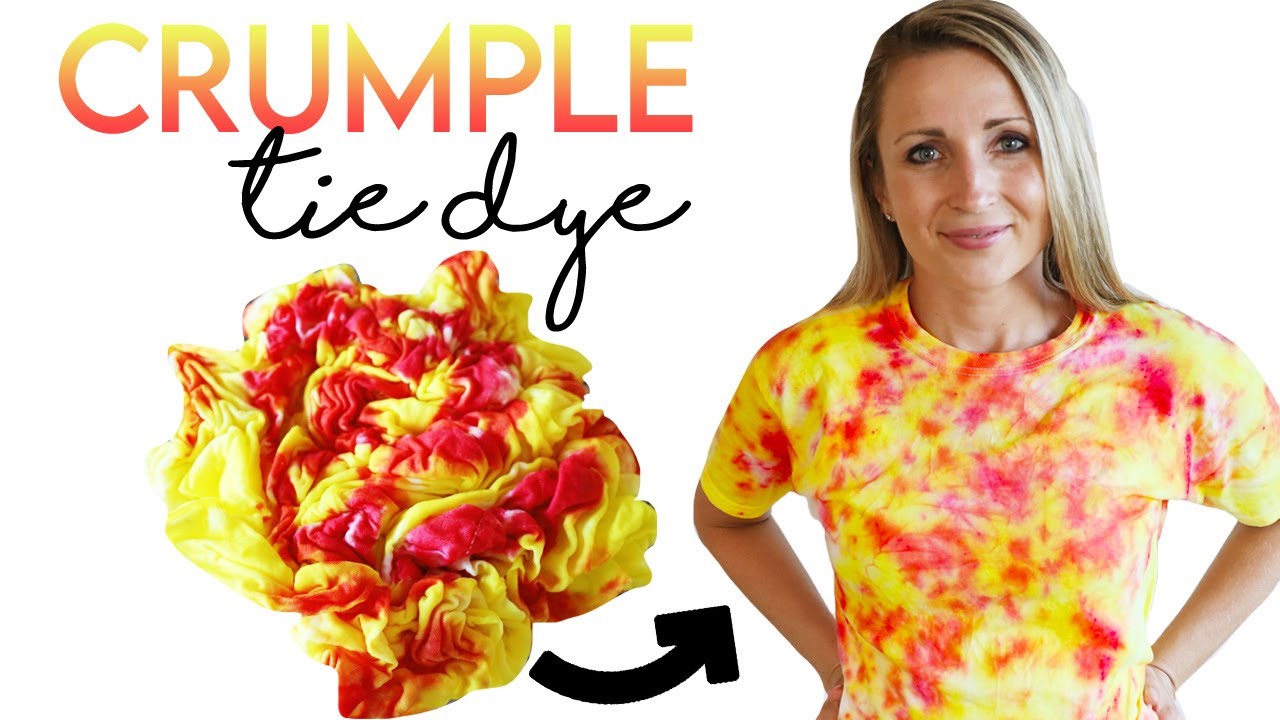 How to Crumple Tie Dye Technique - Sarah Maker