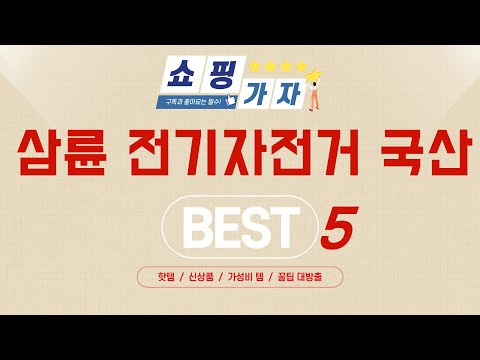스마트 컨슈머를 위한 삼륜 전기자전거 국산 추천 베스트 5