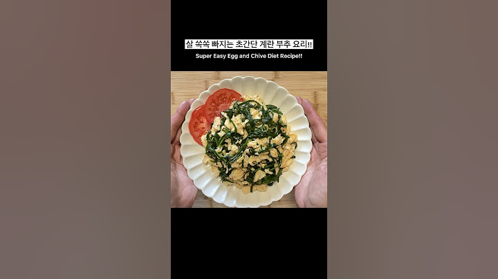 살 쏙쏙 빠지는 초간단 계란 부추 요리!! Super Easy Egg and Chive Diet Recipe!!