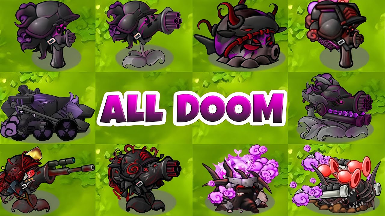 PVZ 1 Fusion 3.3 - All DOOM Plants Showcase!!