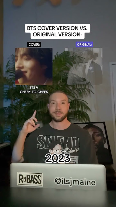 Viral Cover Vs. Original Version: BTS V “Cheek To Cheek” #shorts #bts #btsv #cover