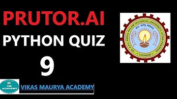 Python Quiz-9 | #prutor #pythonquiz9