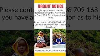 Kyle age 5 has gone #missing  Please #pray and spread the #word to help find him #kenya