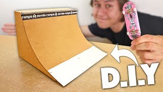 HOW TO MAKE A FINGERBOARD QUARTER-PIPE!