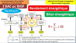 Le rendement énergétique 2 bac pc BIOF (شرح بالداريجة)