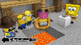 TRAPS for MINIONS in MINECRAFT  SPONGEBOB Coffin Meme