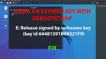 LINUX ERROR FIX: -E: Release signed by unknown key (key id 64481591B98321F9)