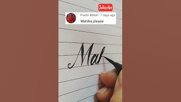 How to write name calligraphy in lovely cursive writing #writing #calligraphy #style #shorts #viral